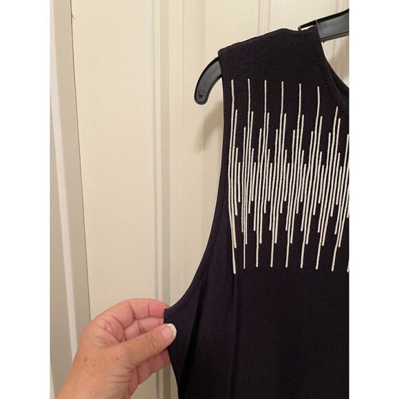 NIC+ZOE Sleeveless Patterned Black & White Dress - XL - Picture 6 of 14